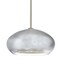 Besa Lighting Brio 14 Cord Pendant, Silver Foil, Satin Nickel Finish, 1x9W LED 1TT-4345SF-LED-SN - alternate 1